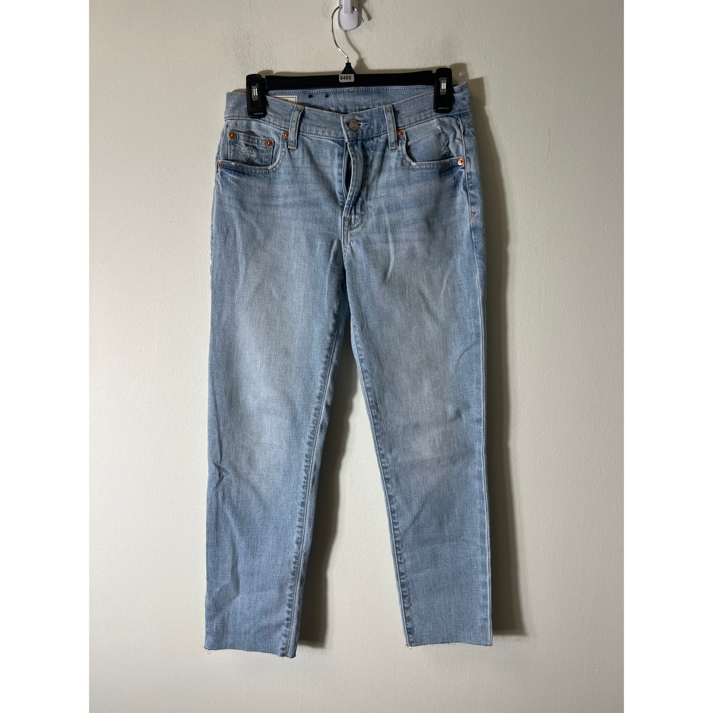 Gap Girlfriend Light Blue Jean Mid Rise Sz 25