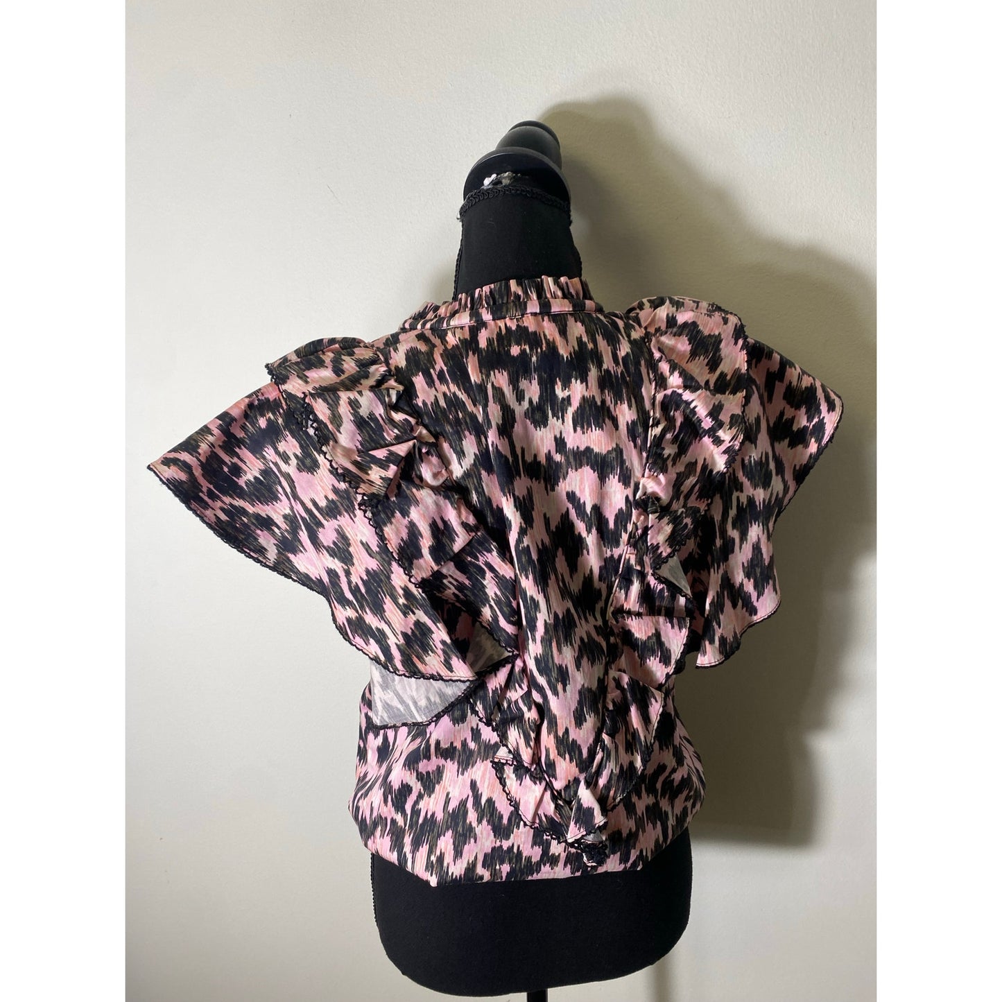 Maria Cher Pink Deisgn Top Sz XS