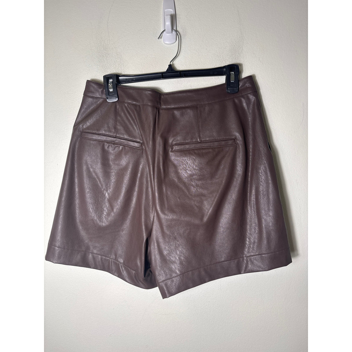 Splendid Brown Faux Leather High Waist Shorts Sz 10
