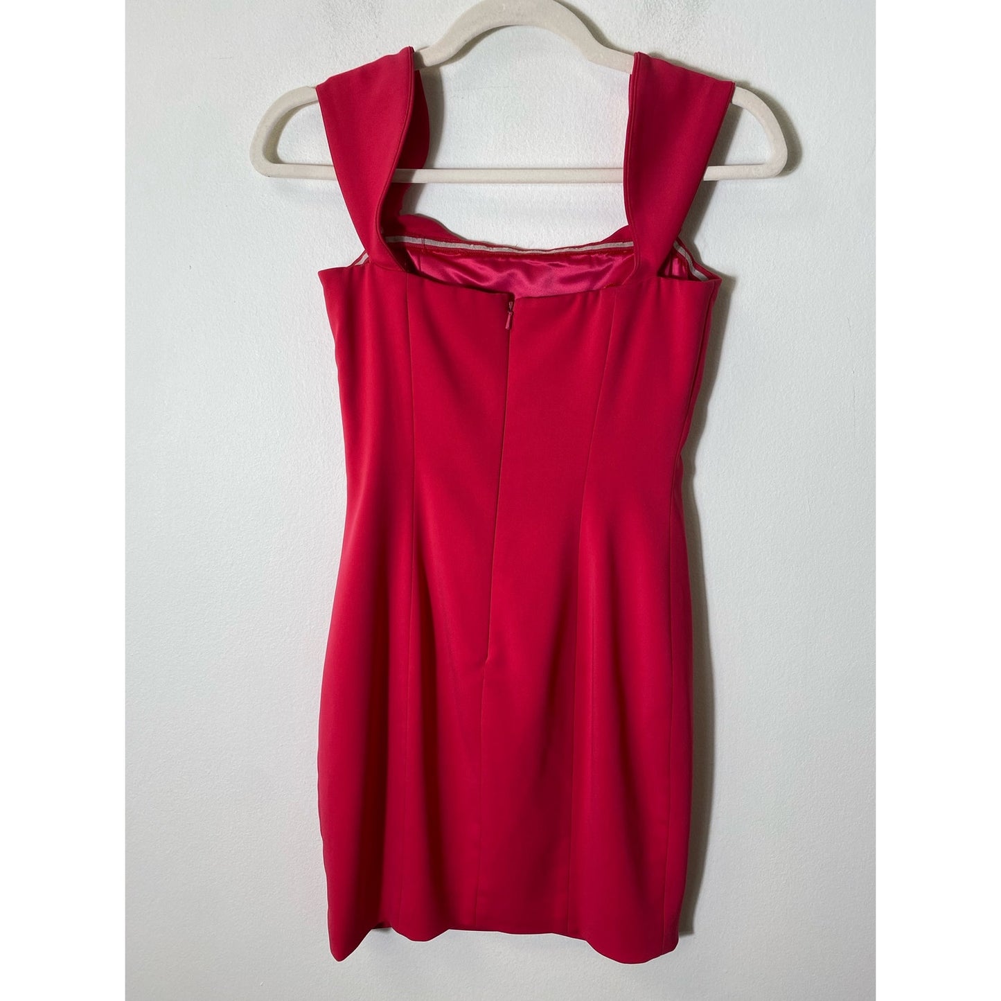 Jay Godfrey Hot Pink Off Shoulder Mini Dress Sz 0