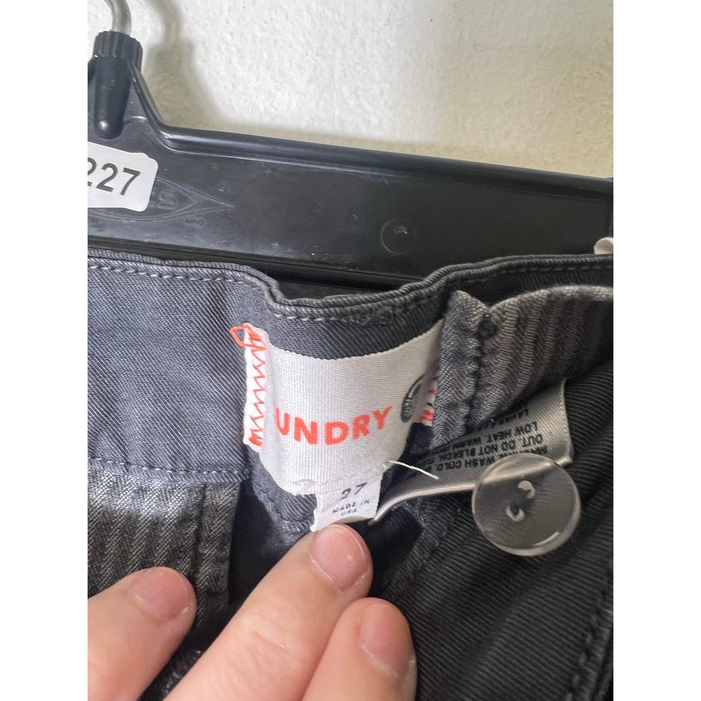 Sundry Dark Gray Cotton Pants Sz 27