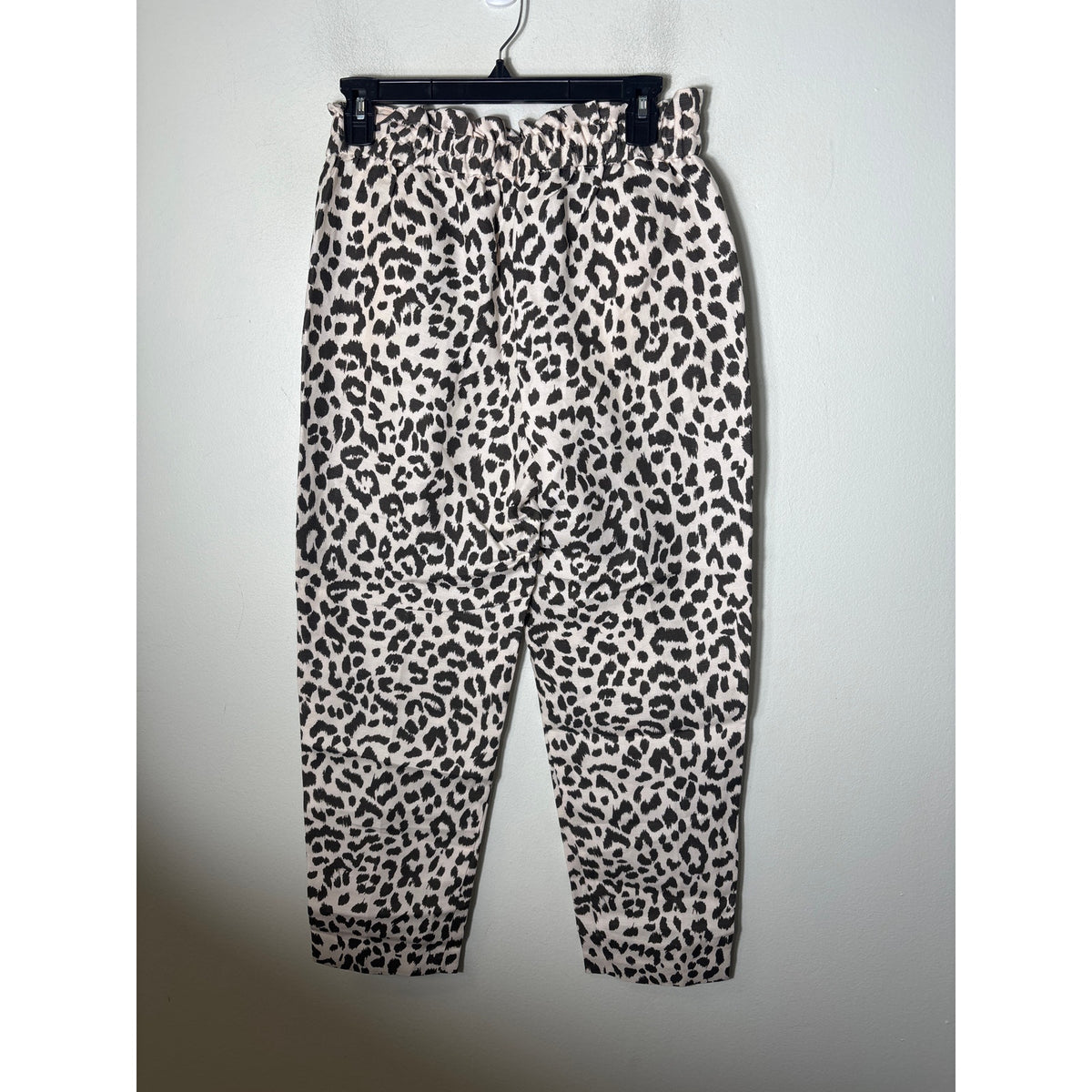J. Crew Cream and Brown Cheetah Print Slacks Sz 2