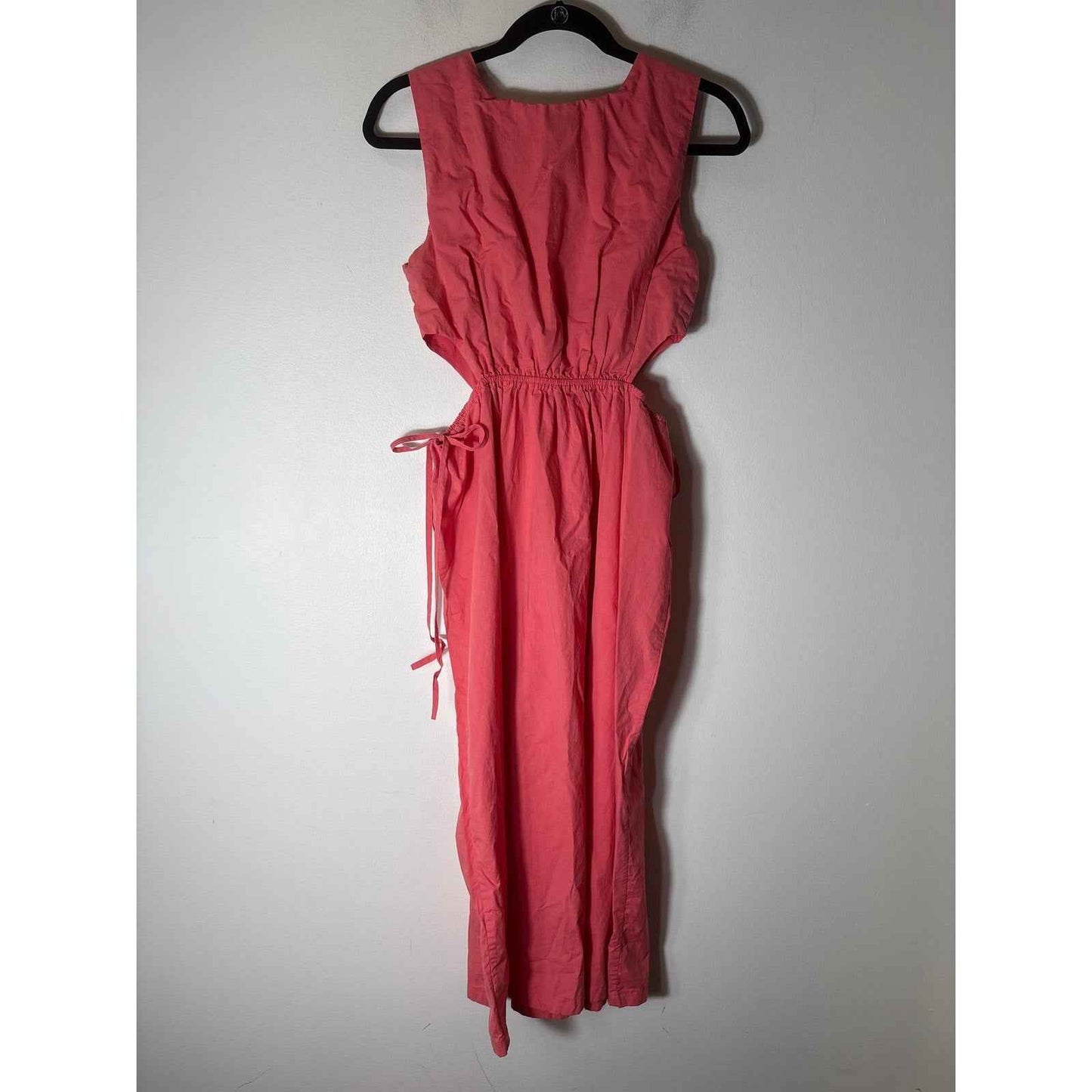 Rails Coral Sleevless Side Cutouts Midi Dress Sz S