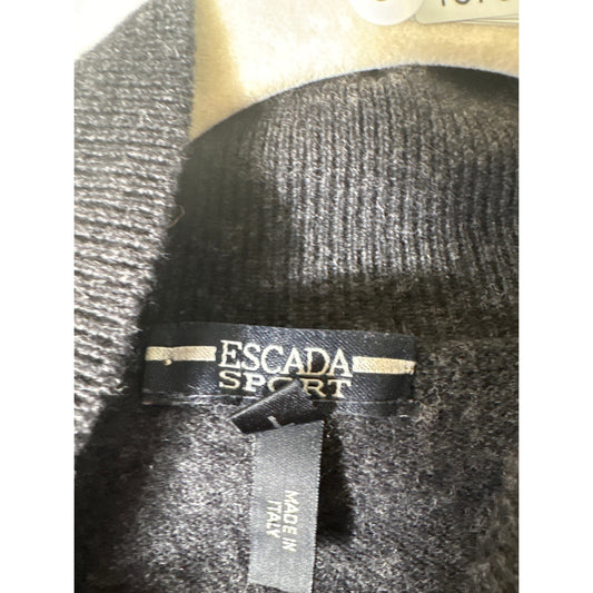 Escada Sport Charcoal Mock Neck Sweater Sz L