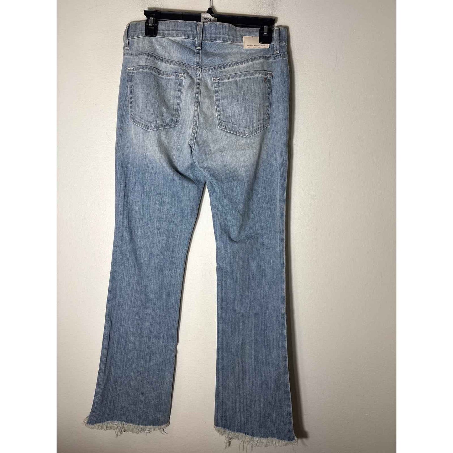 Current/Elliott The Flip Flop Quantum Light Wash Denim Sz 27