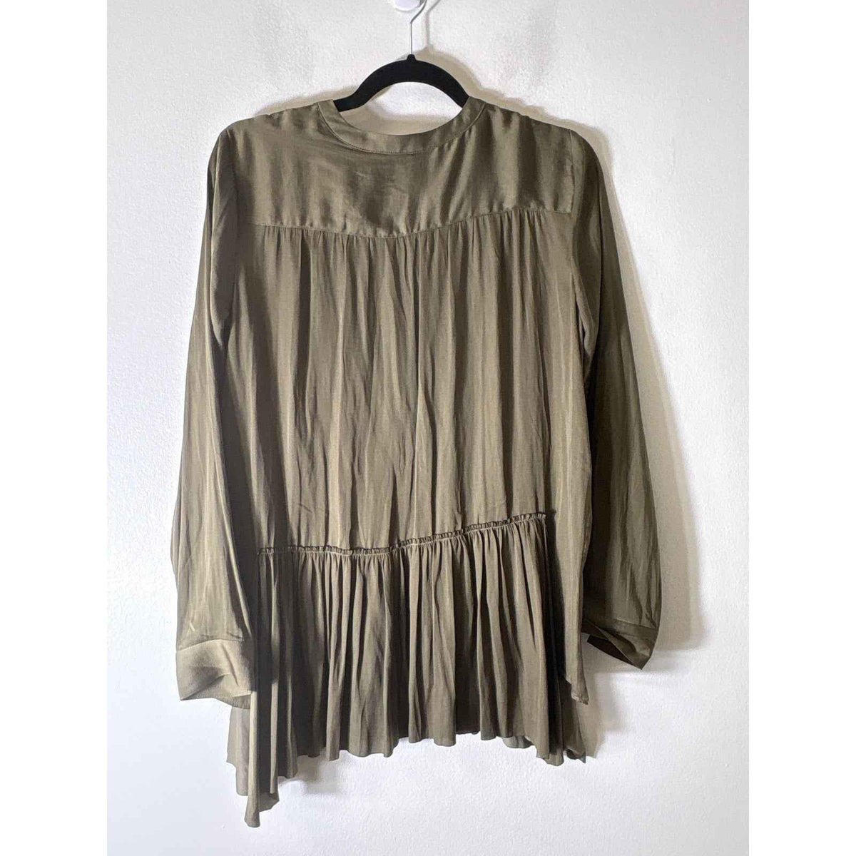 Banana Republic Olive Green Long Sleeve Dress Sz S