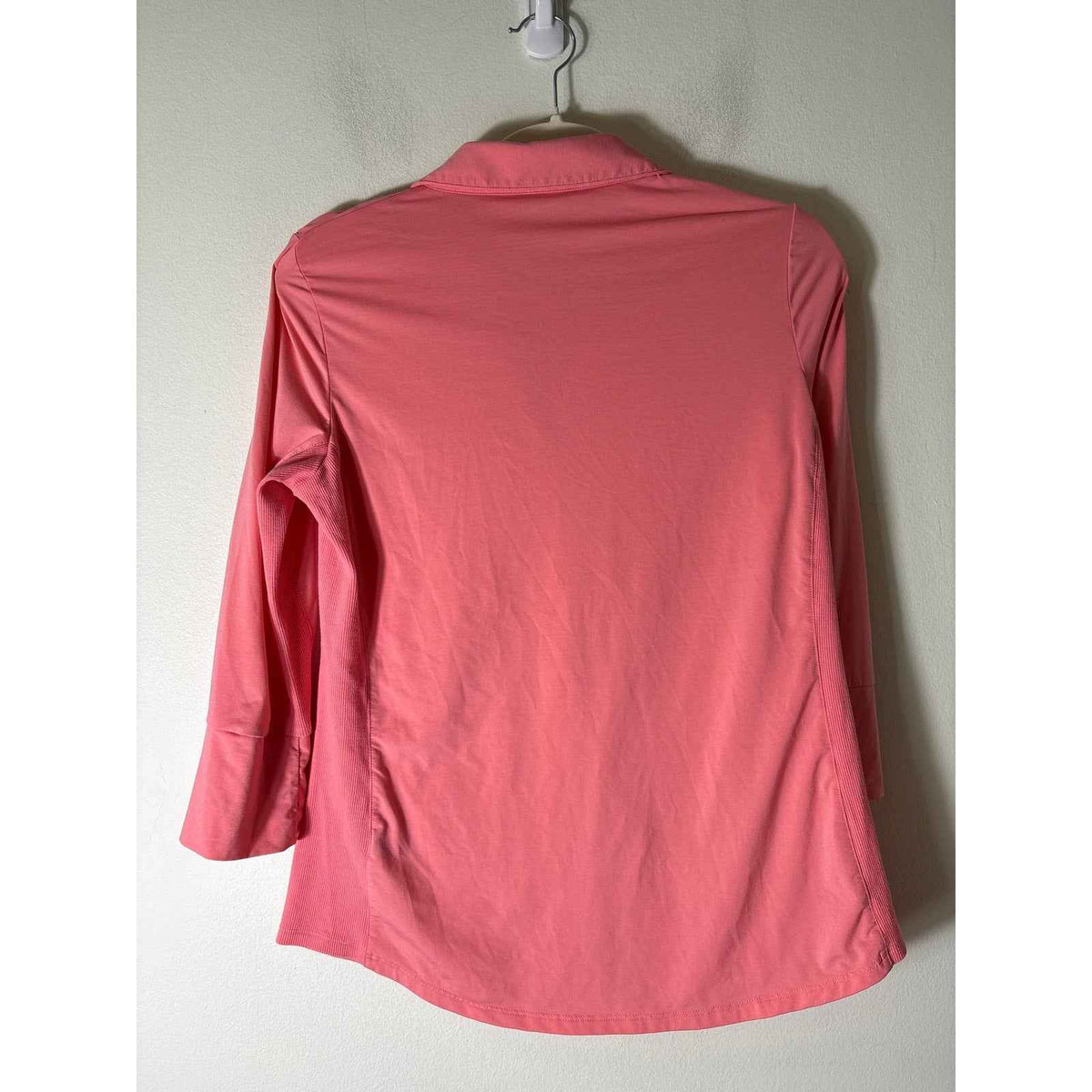 J. McLaughlin Peachy pink Long Sleeve Button Up Shirt Sz S