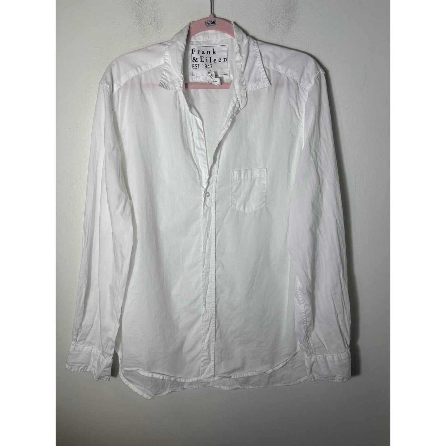 Frank & Eileen Long Sleeve Cotton Button Up Shirt Sz XL