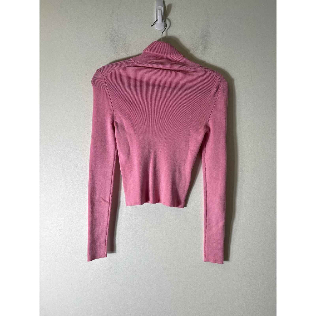 Zara Pink Ribbed Turtleneck Sz S