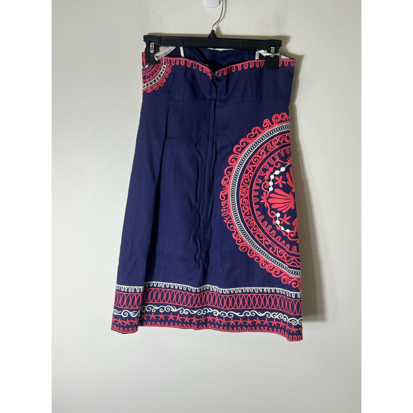 Lilly Pulitzer Navy Blue Strapless Cotton Mini Dress Sz 0