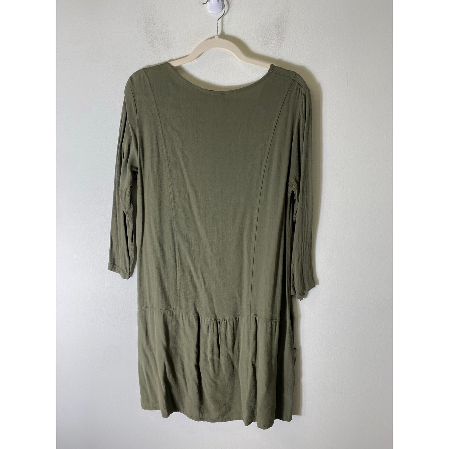 Joss and Florence Long sleeve green dress Sz L
