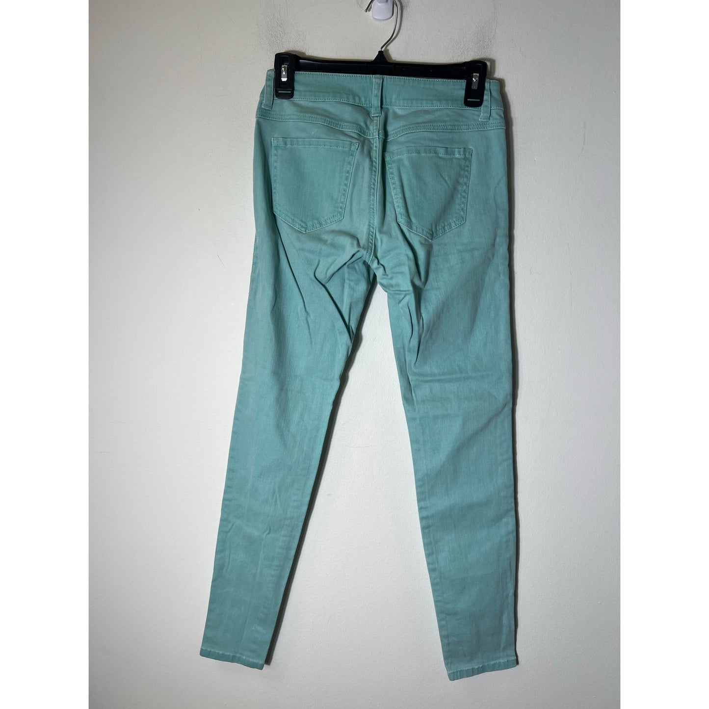 Cabi Teal Blue Skinny Ankle Jean Sz 2