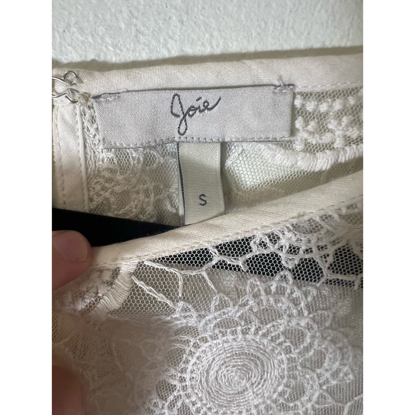 Joie Sheer Lace Top Sz S