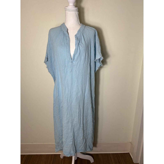 9Seed Resort Baby Blue Gauze Dress Sz- one size