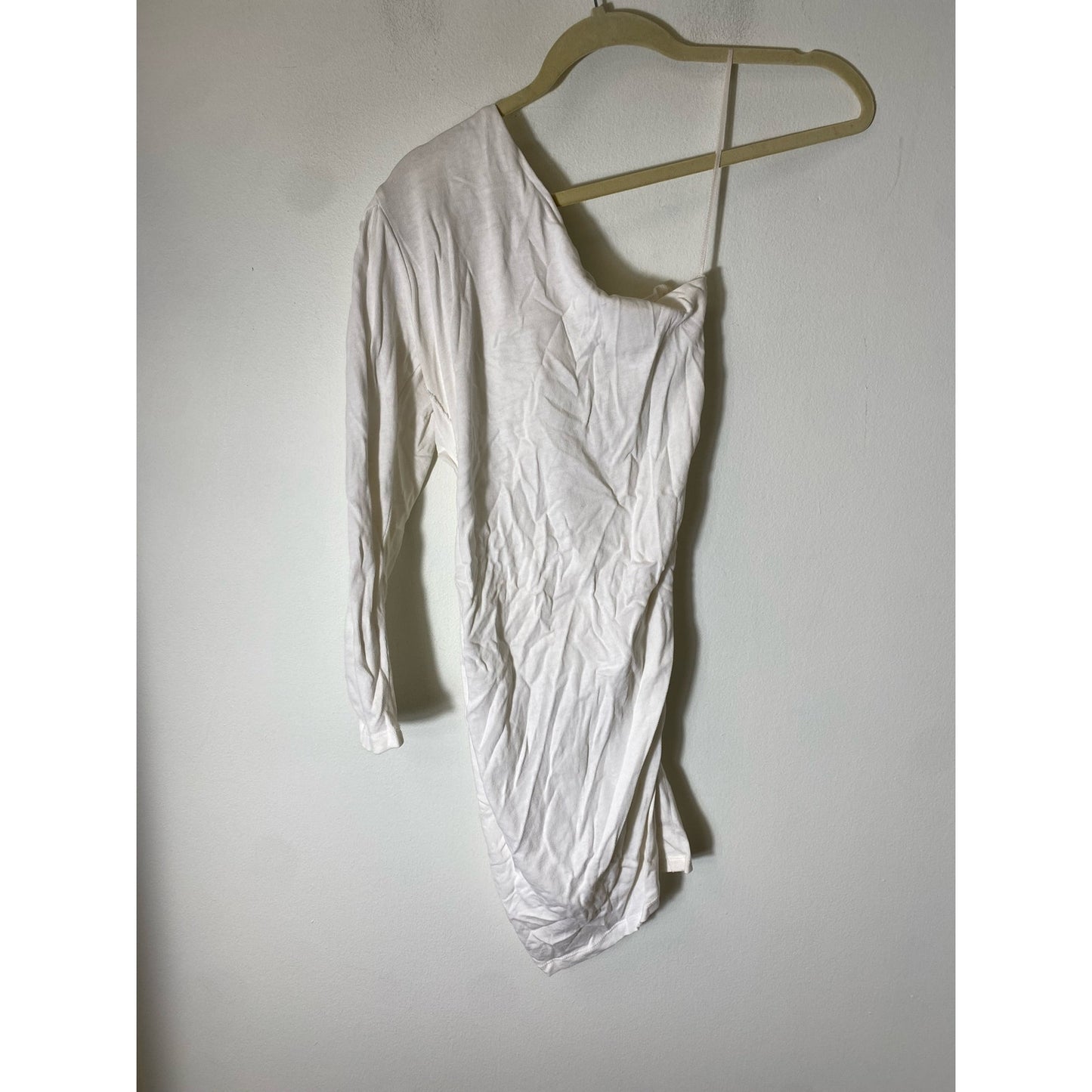 IRO White One Shoulder Mini Dress Sz S