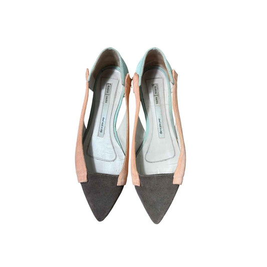 Dusica Kotur Sacks  Flat Mint/Brown/Blush Flats Sz 40 (9.5)