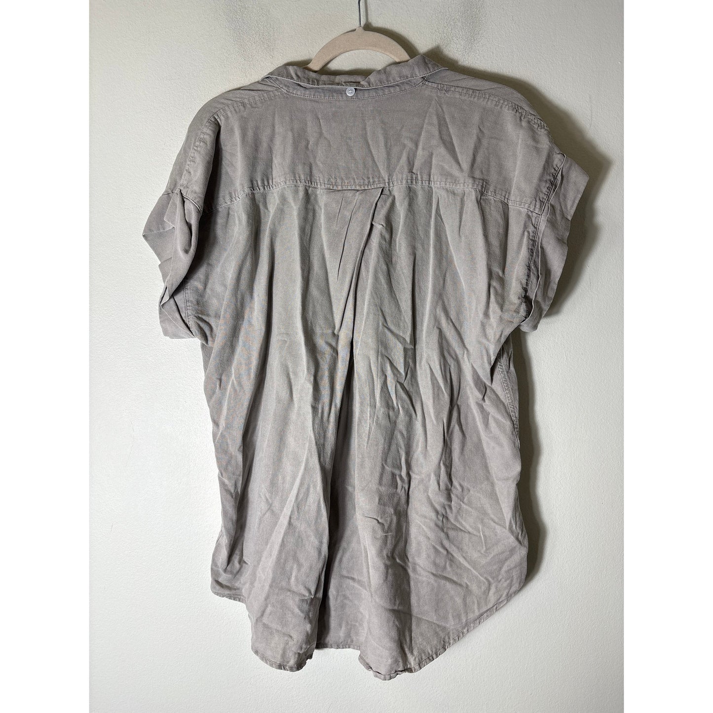 Thread and Supply Brown Button Up Short Sleeved Shirt Sz M