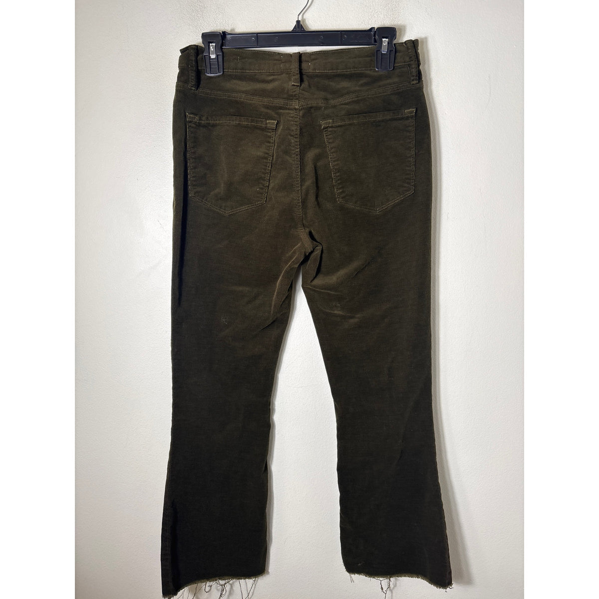 Frame Dark Green Le Crop Mini Boot Cord Pants Sz 29