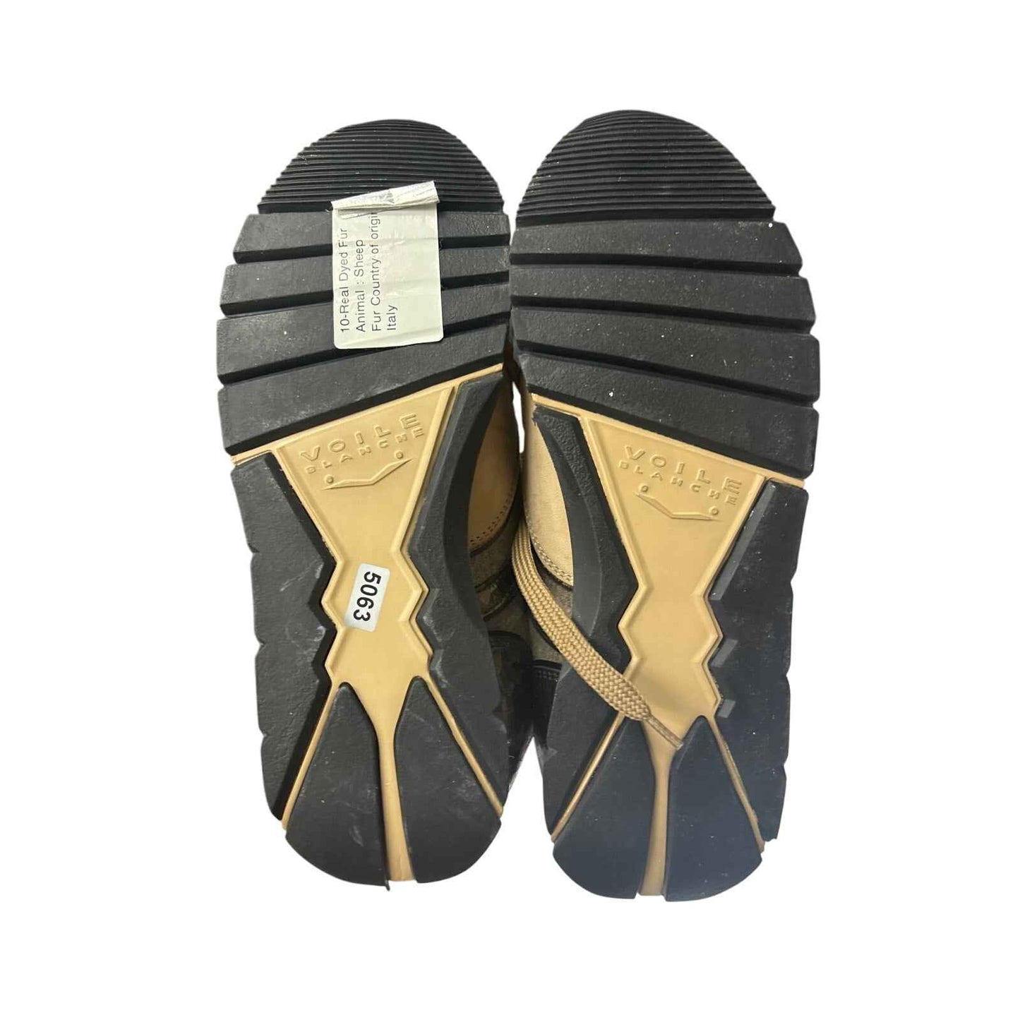 NWOB Voile Blanche Tan Lace Up Winter Sneaker Sz 38