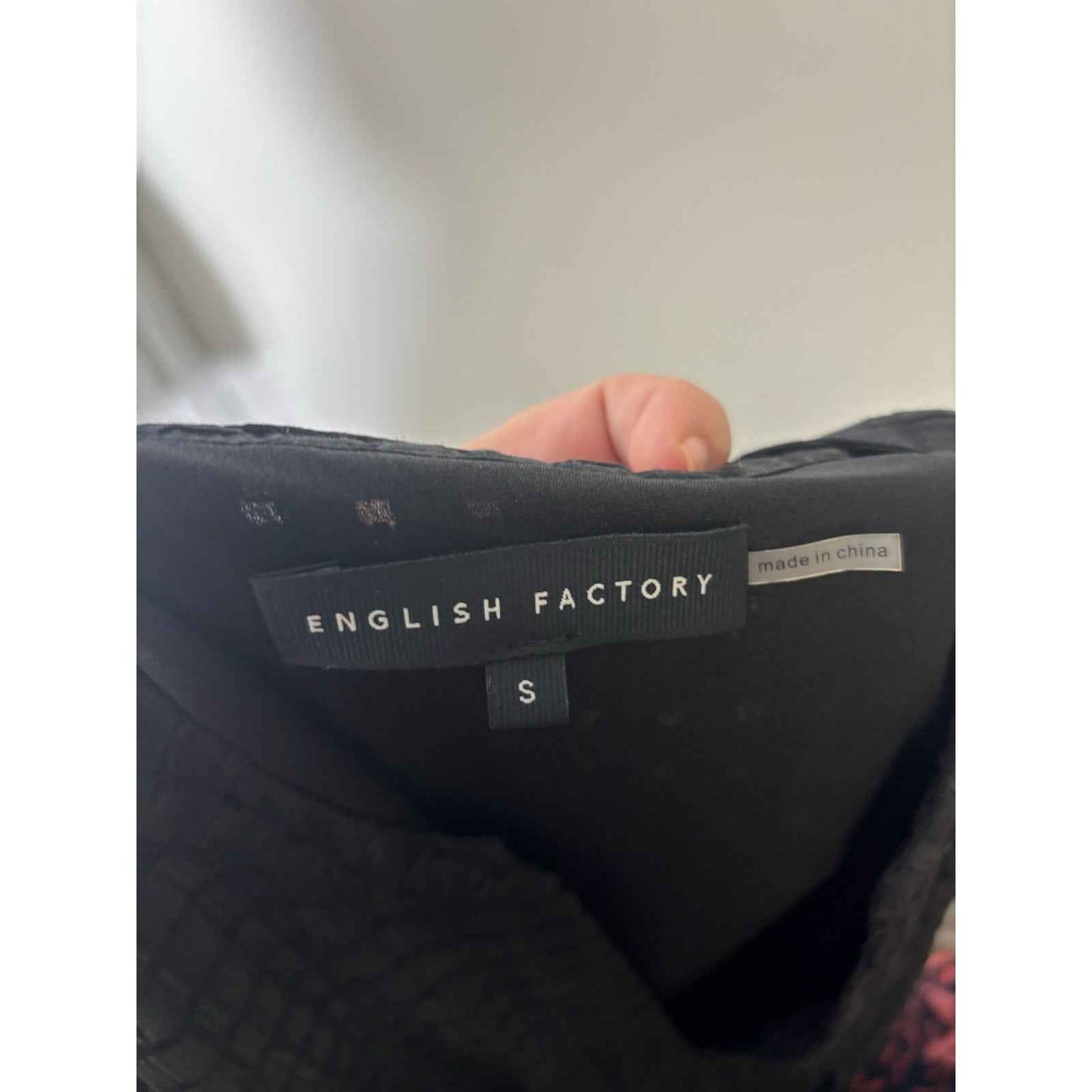 English Factory Black Puff Sleeves with Ties Maxi Dress Sz S