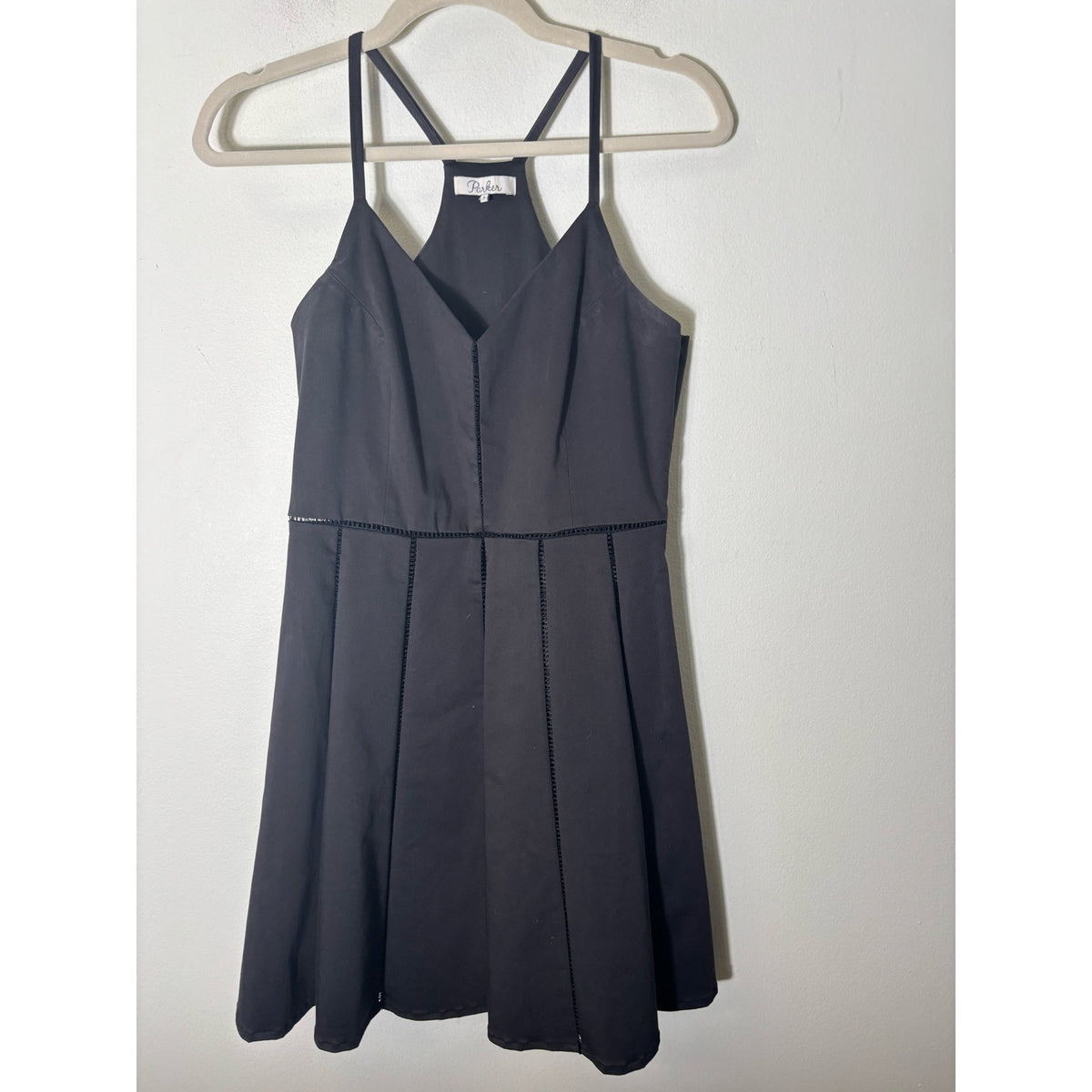 Parker Black Strappy A-Line Party Dress Sz S