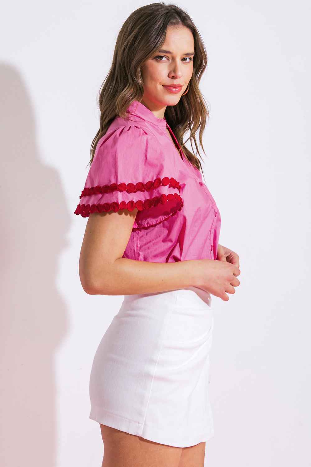 LEARN AS YOU GO WOVEN TOP