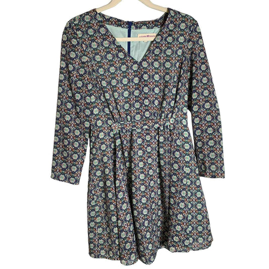 Altar'd State Printed A-Line Long Sleeve Mini Dress Sz S