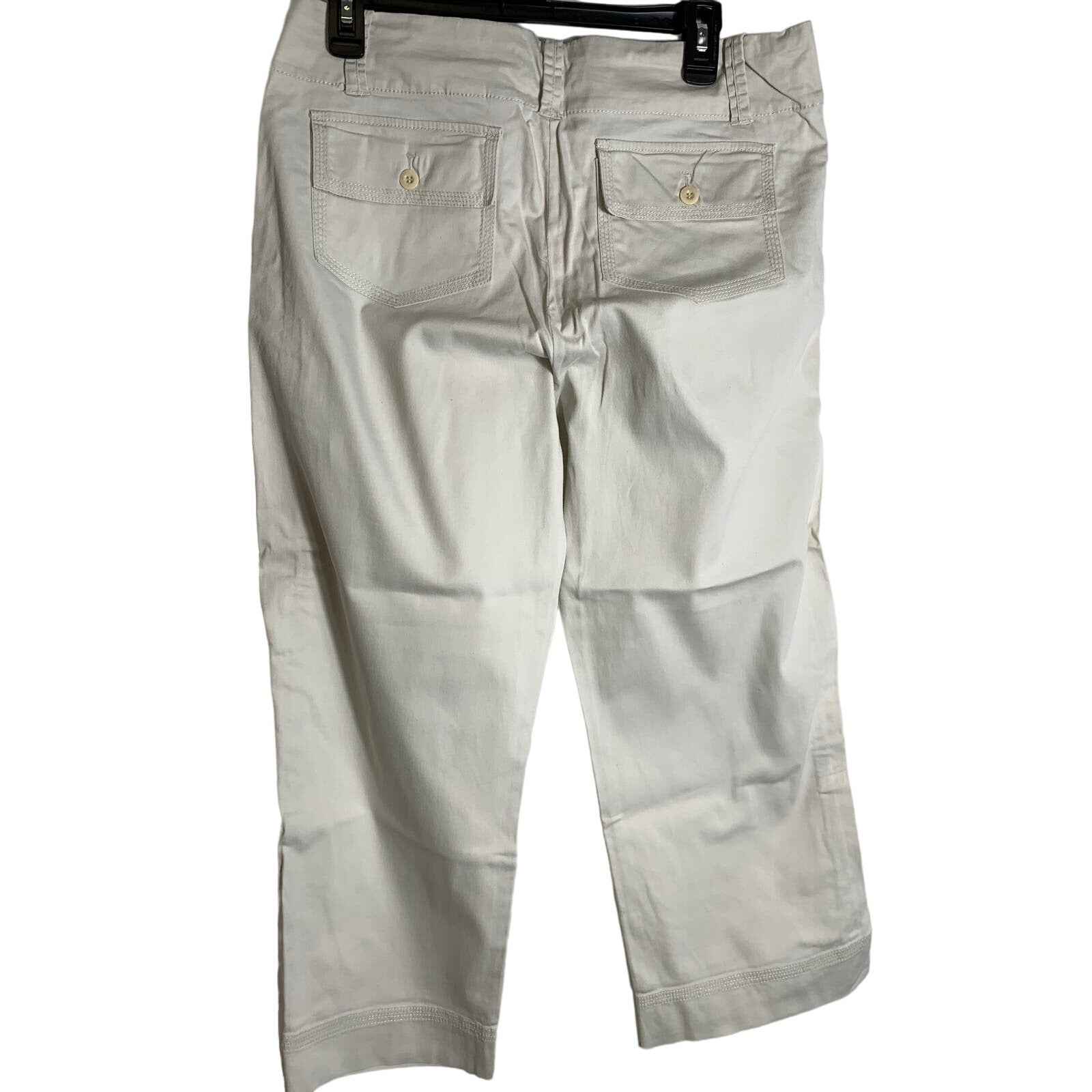 Isda & Co Cotton Khaki Capri Pants Sz 8