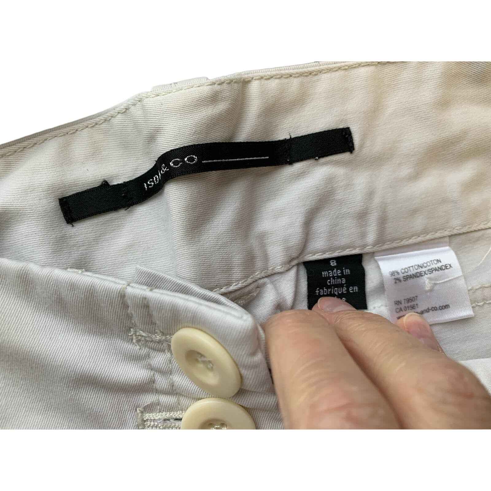 Isda & Co Cotton Khaki Capris Sz 8