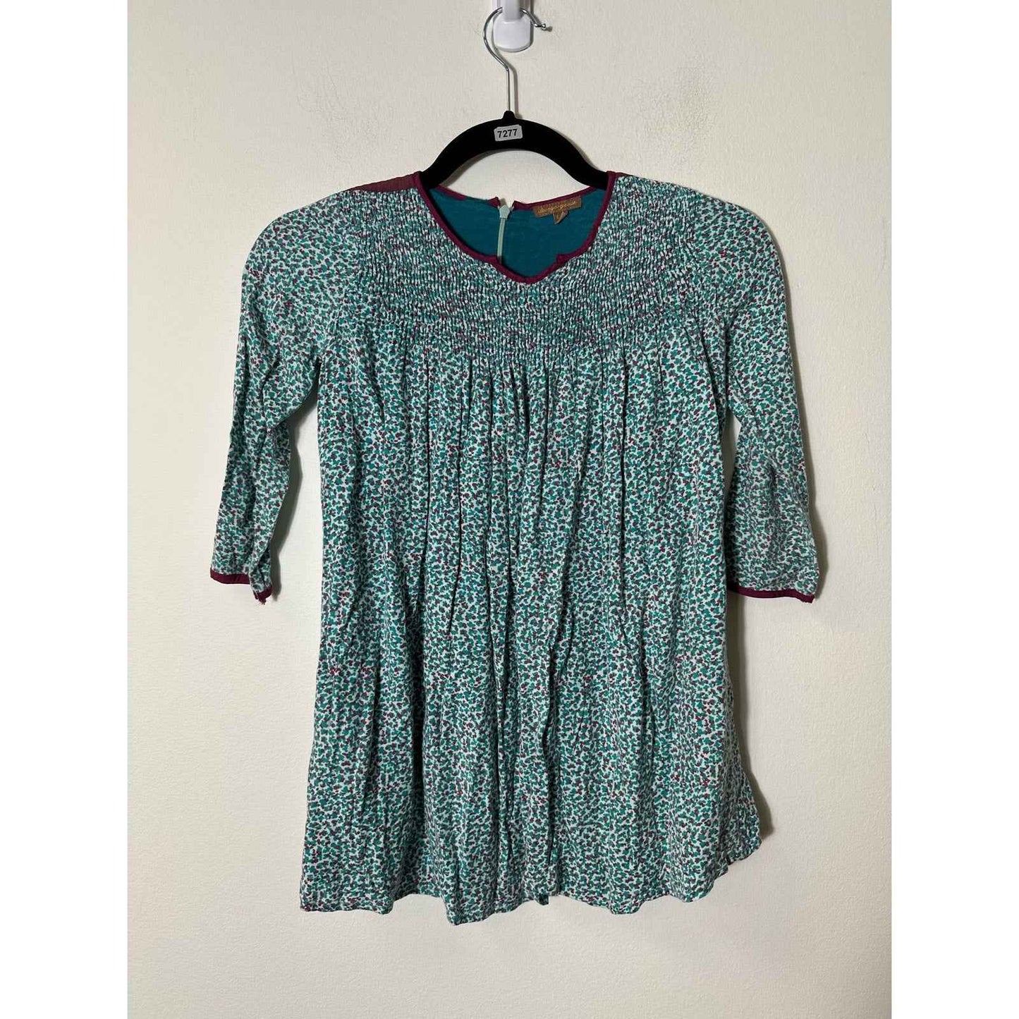 Girls ilovegorgeous Green Floral Knit Dress SZ 6-7