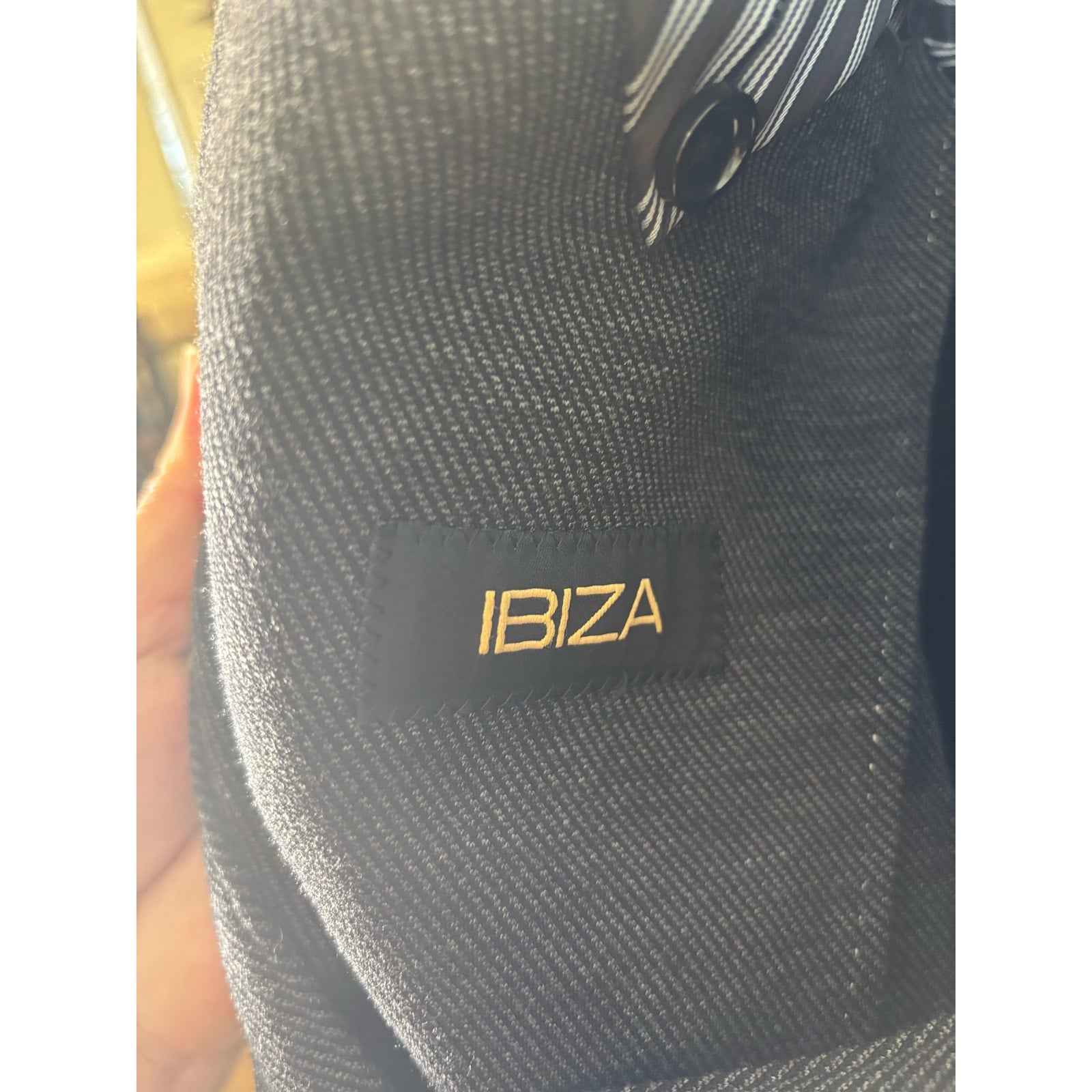 Ibiza Charcoal Gray Long Sleeve Wool Jacket Sz 40R