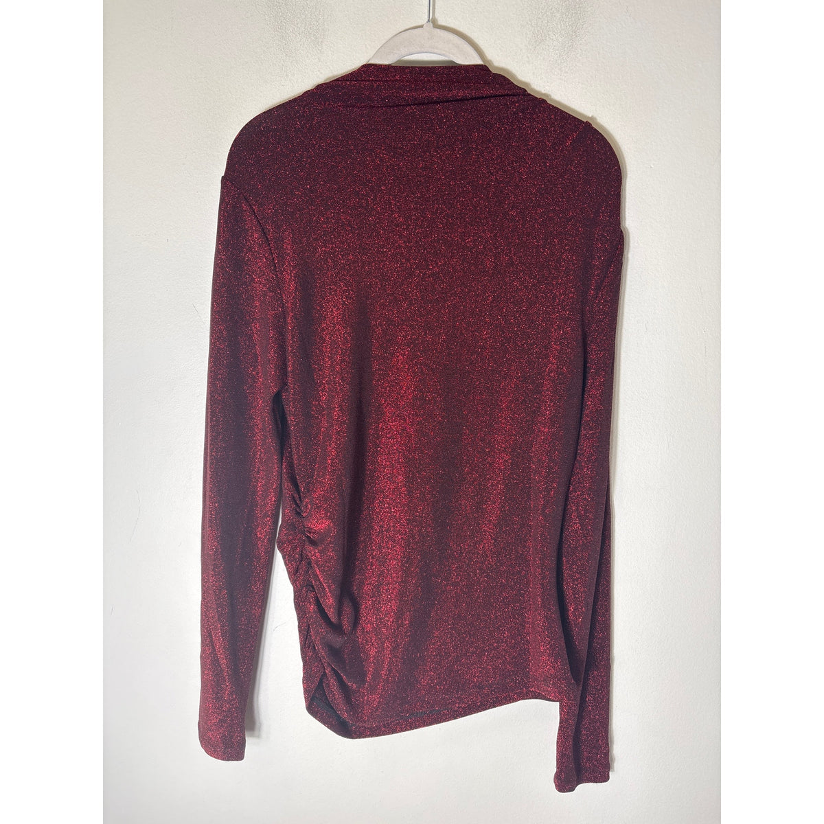 Veronica Beard Red Shimmer Turtleneck sz M