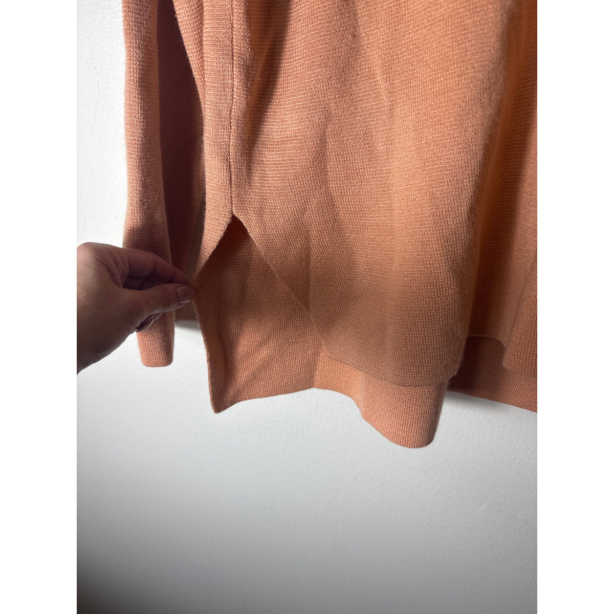 2ndDay Peachy Beige Long Sleeve Knit Sweater Sz L