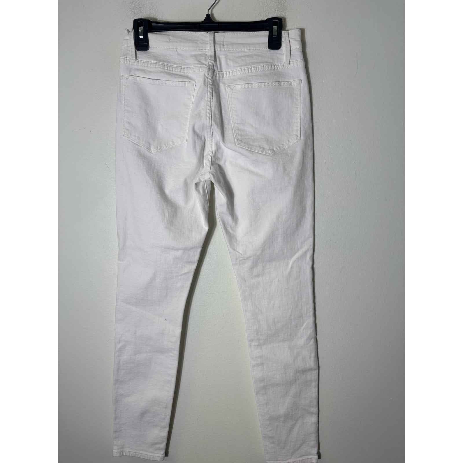 Frame Denim White Le High Skinny Jean  Sz 28