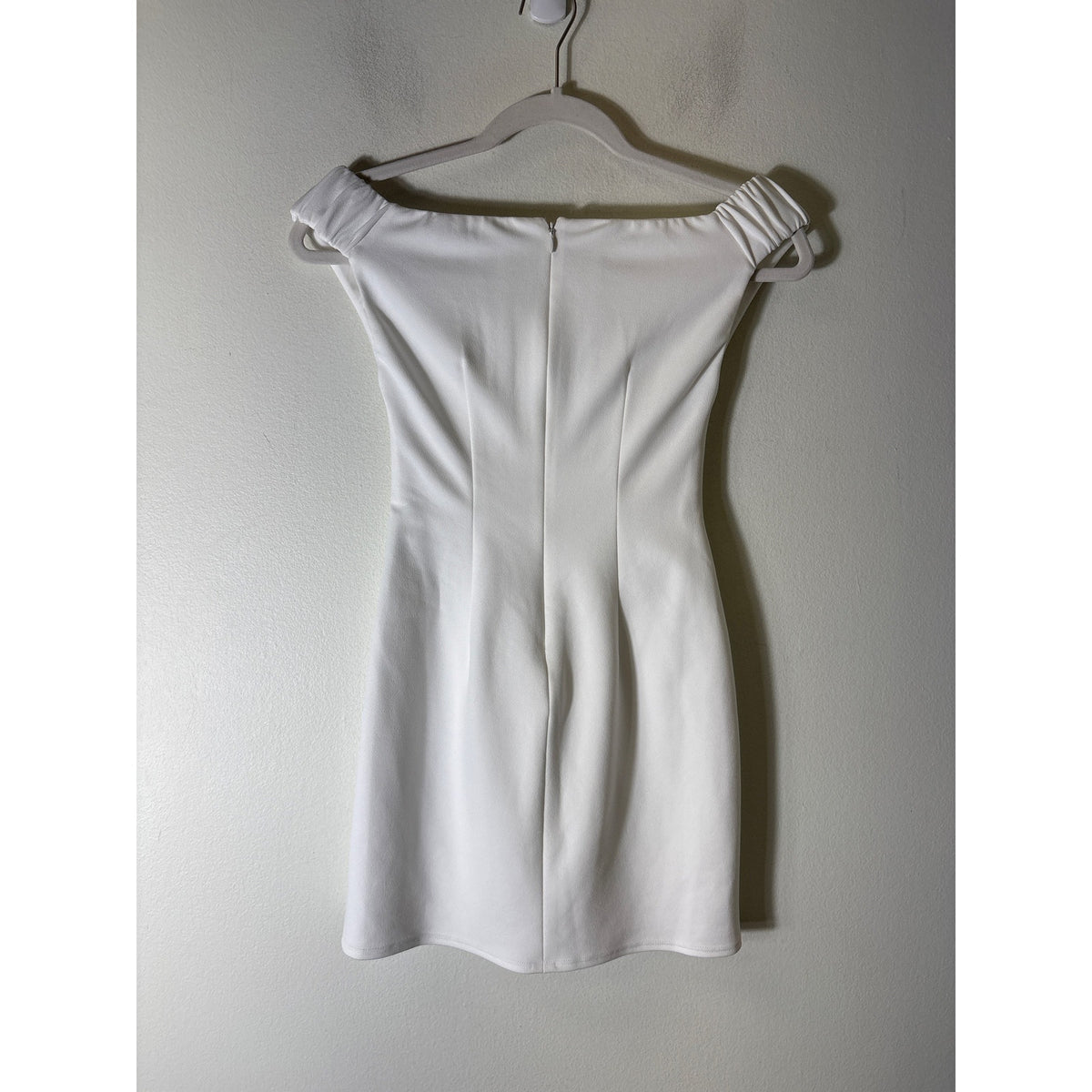NWT Katie May White Off The Shoulder Mini Dress Sz XXS