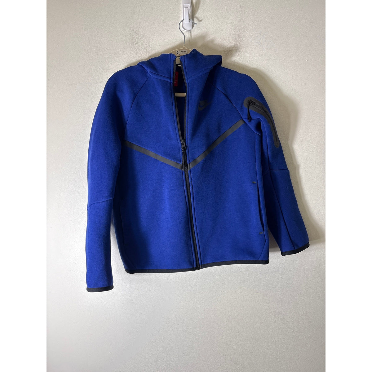 Boys Nike Tech Blue Hooded Sweatshirt Sz XL