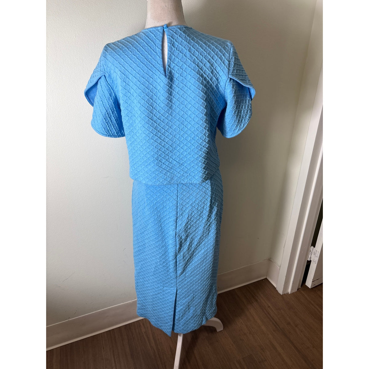 Pearl by Lela Rose Teal Top and Skirt Set Sz S