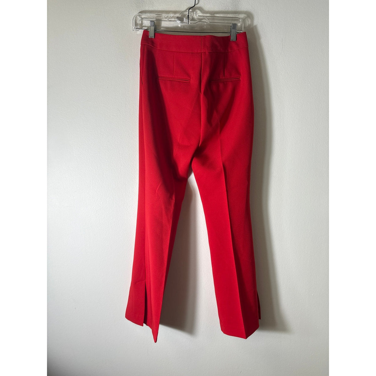 Ann Taylor Classic Red Straight Leg Ankle Pants Sz 4P