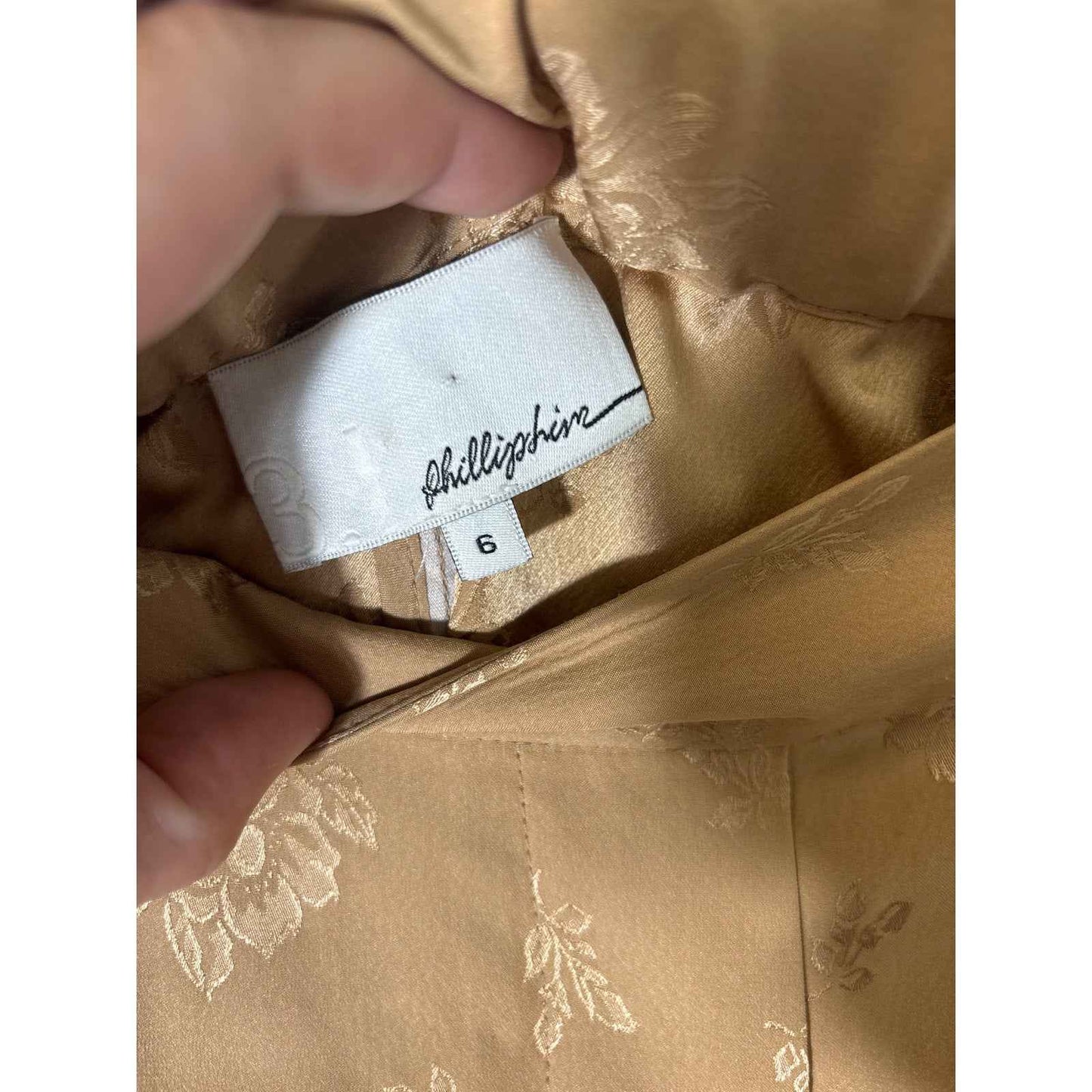 3.1 Phillip Limm Tan Pull On Wide Leg Silk Pants Sz 6