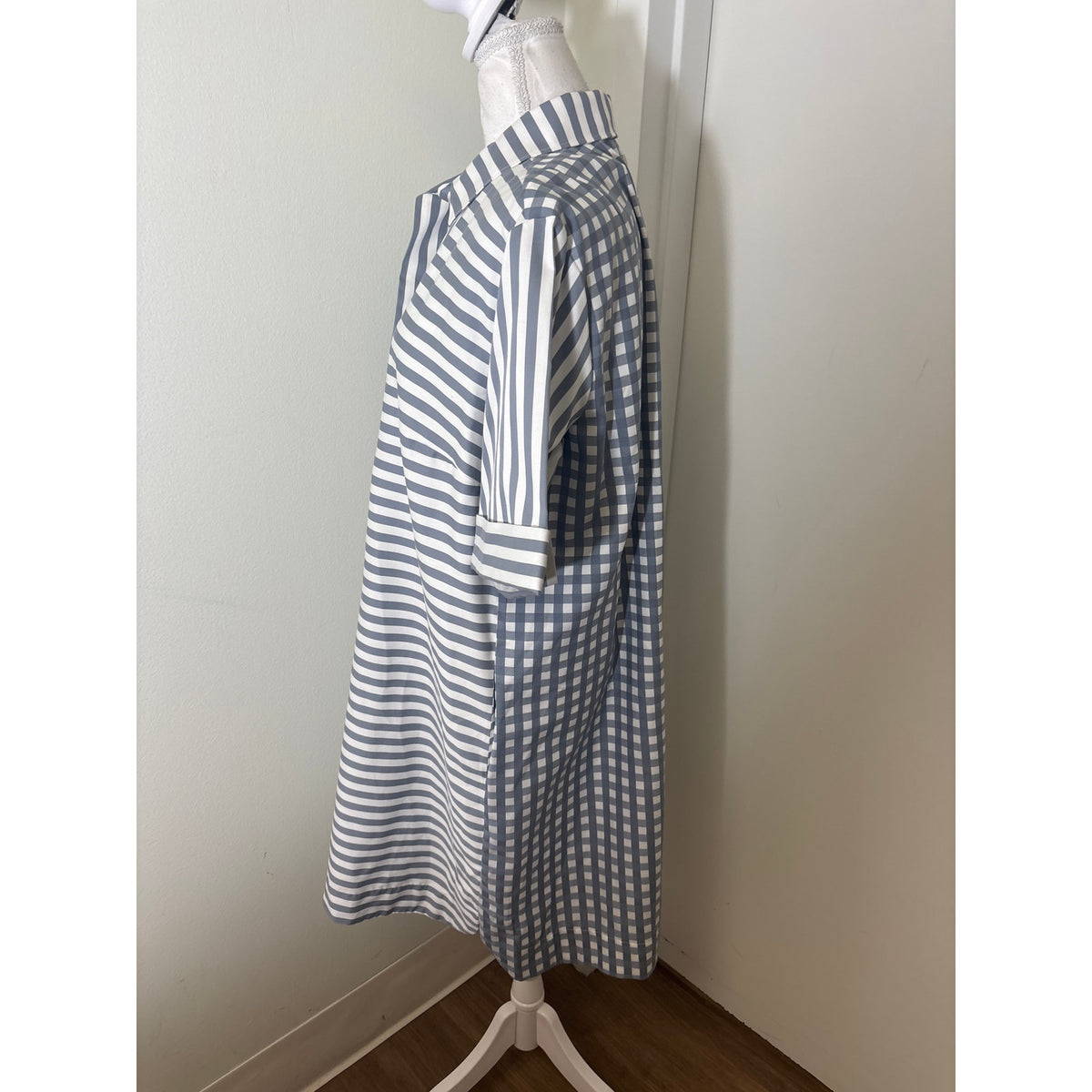 NWT Hinson Wu French Grey Aileen Dress Sz L