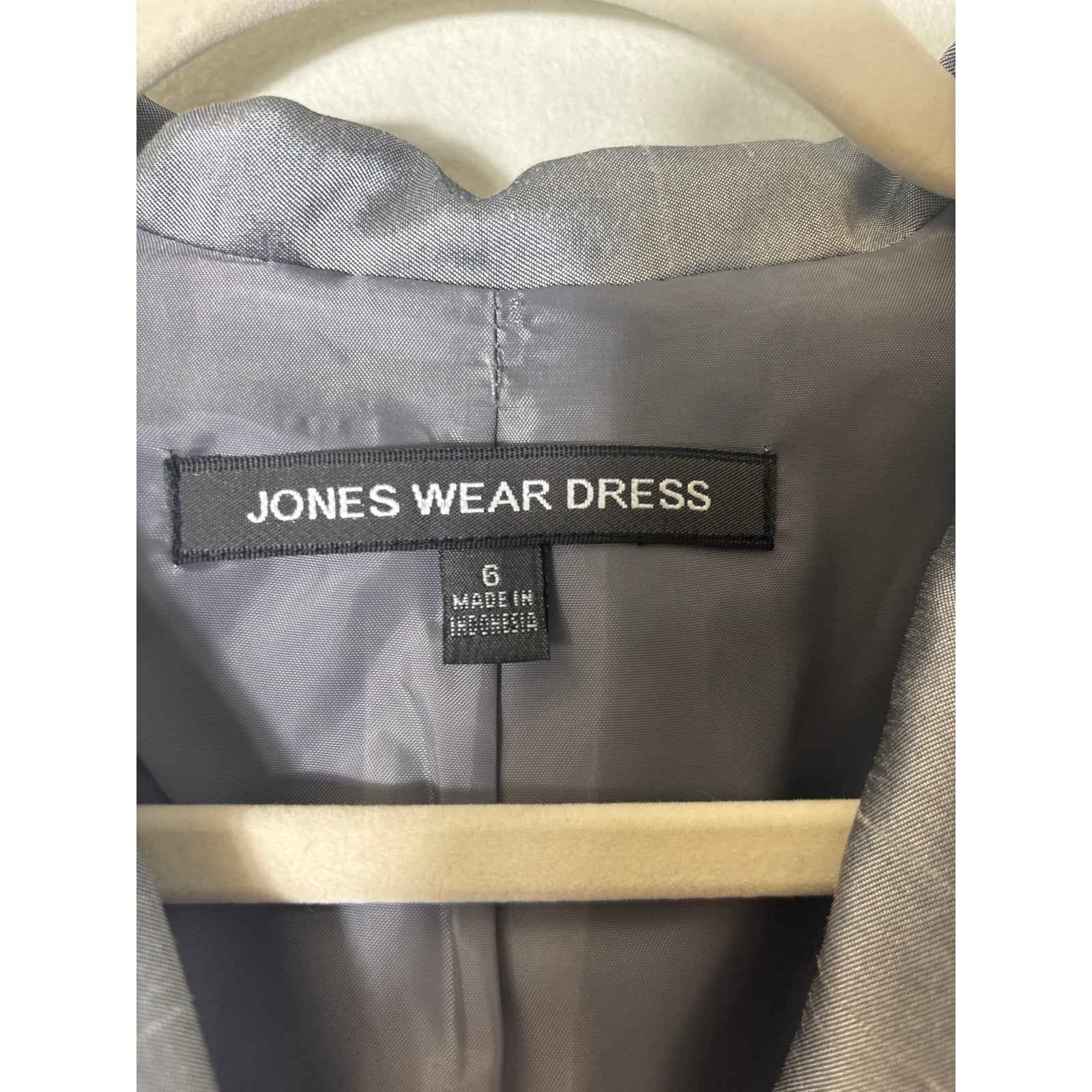 Jones Wear Dress Gun Metal Sleeveless Pleated Midi Dress Sz 6