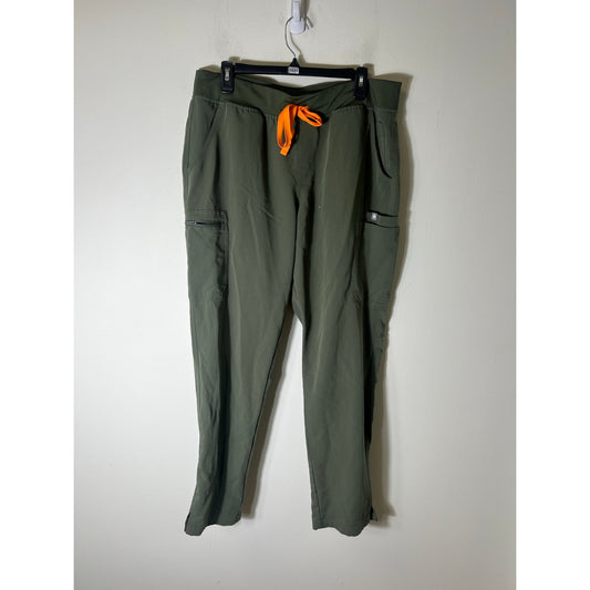 Figs Army Green Elastic Waist Cargo type Pants Sz XL Tall