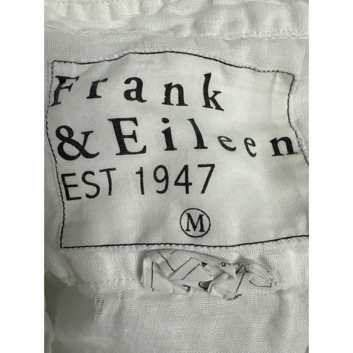 Frank & Eileen Crisp White Long Sleeve Button Up Shirt Sz M