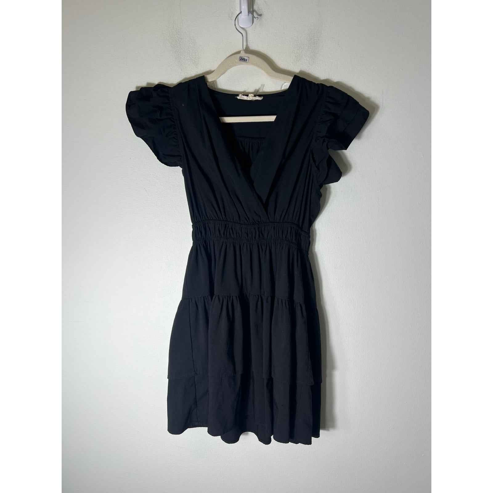 Entro Black Sleeveless Mini Dress Sz S
