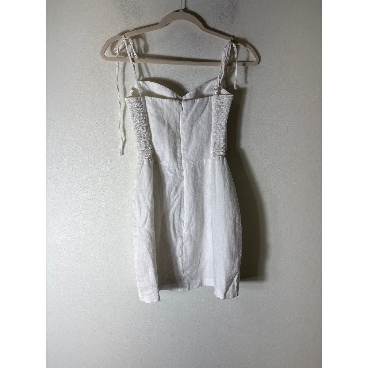 Amanda Uprichard White Spaghetti Strap Mini Dress Sz S