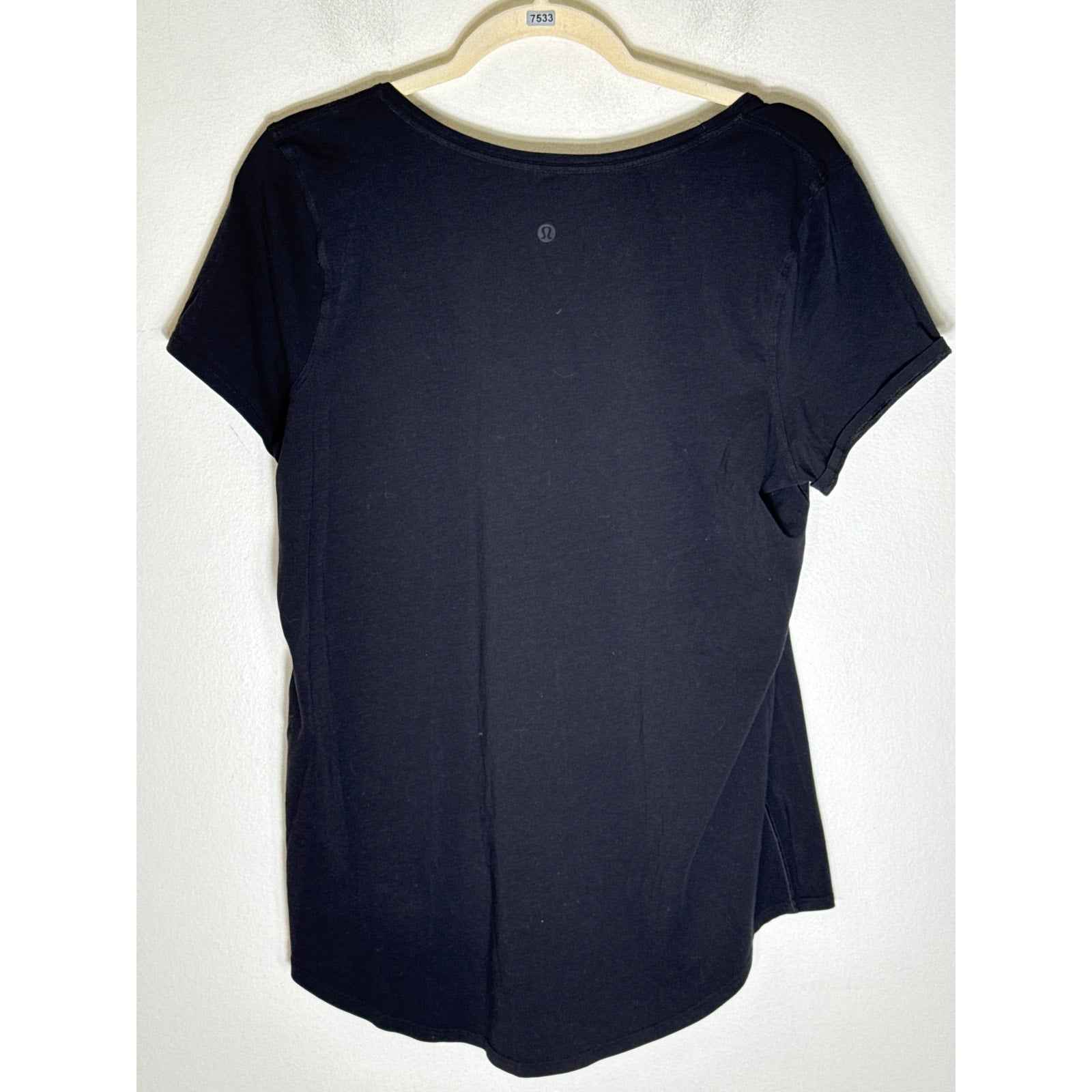 Lululemon Black Short Sleeve Tee Shirt Sz M/L