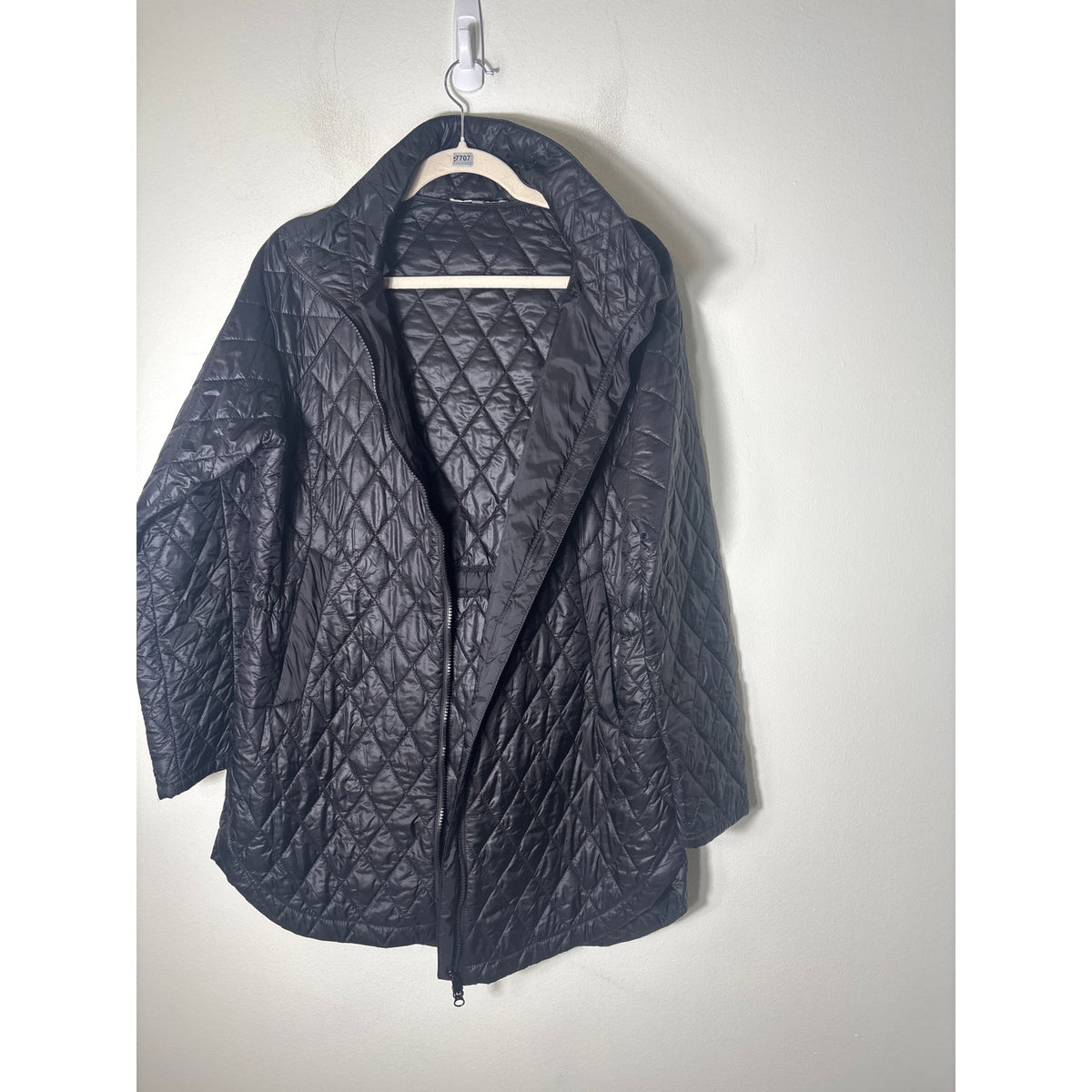 Elliott Lauren Long Sleeve Black Light Weigh Puffer Coat Sz M