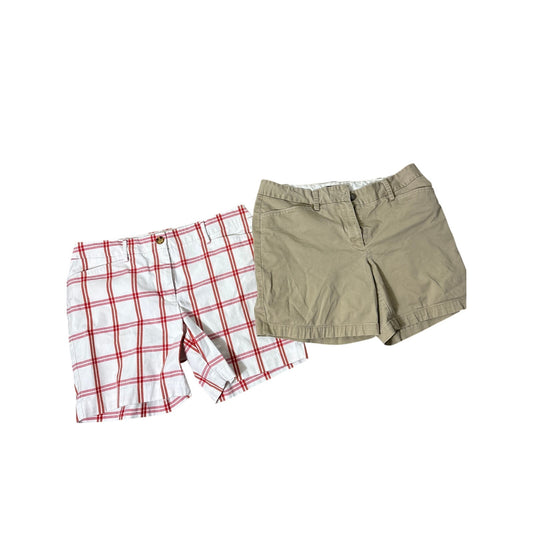 Woman's Bundle of 2 Land's End Cotton Shorts Sz 12