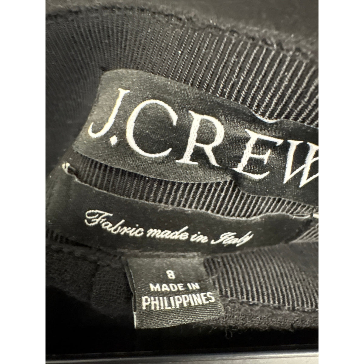 J. Crew Black 2 Piece Strapless Midi Skirt Set Sz 8
