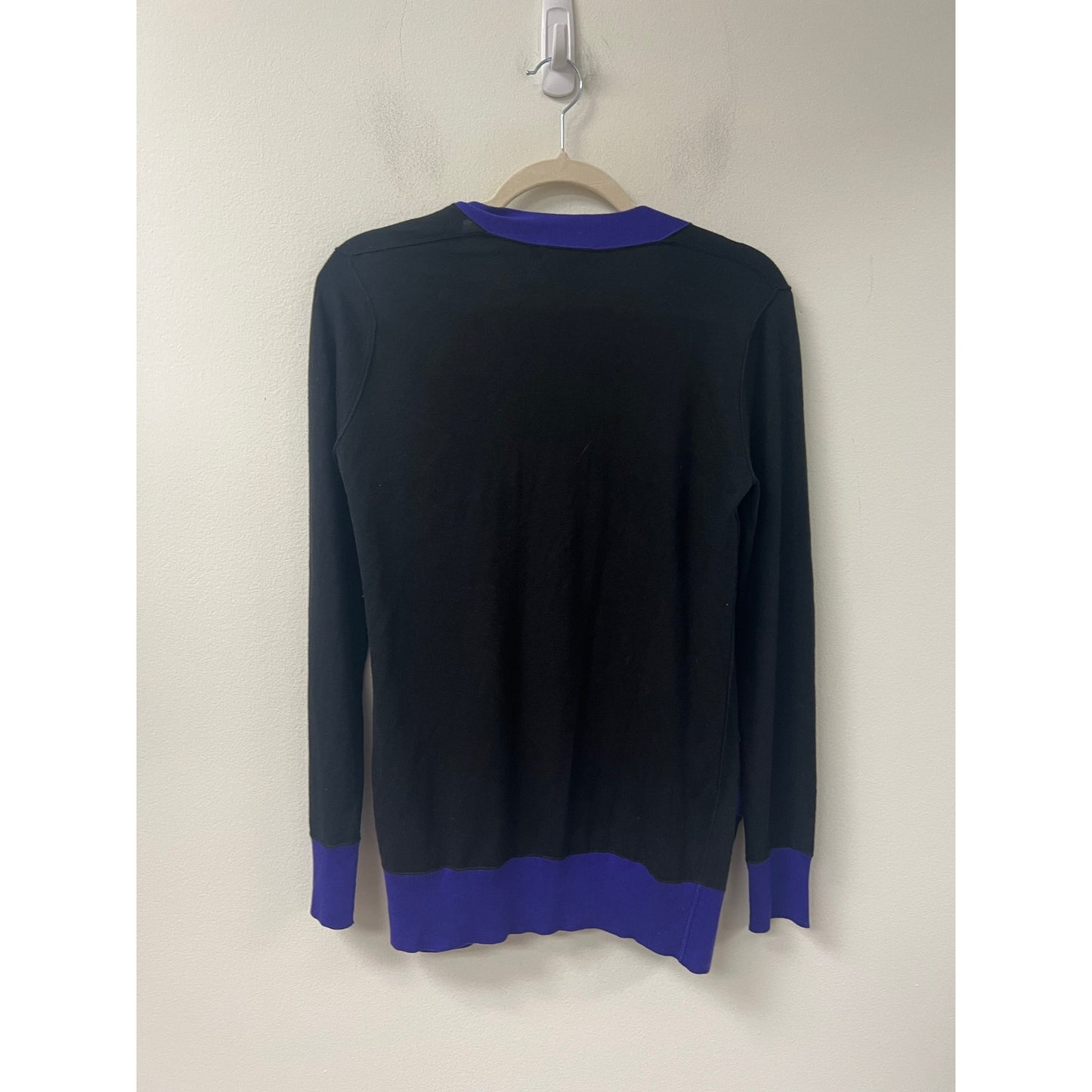 DKNY Black and Blue Cardigan Sz S